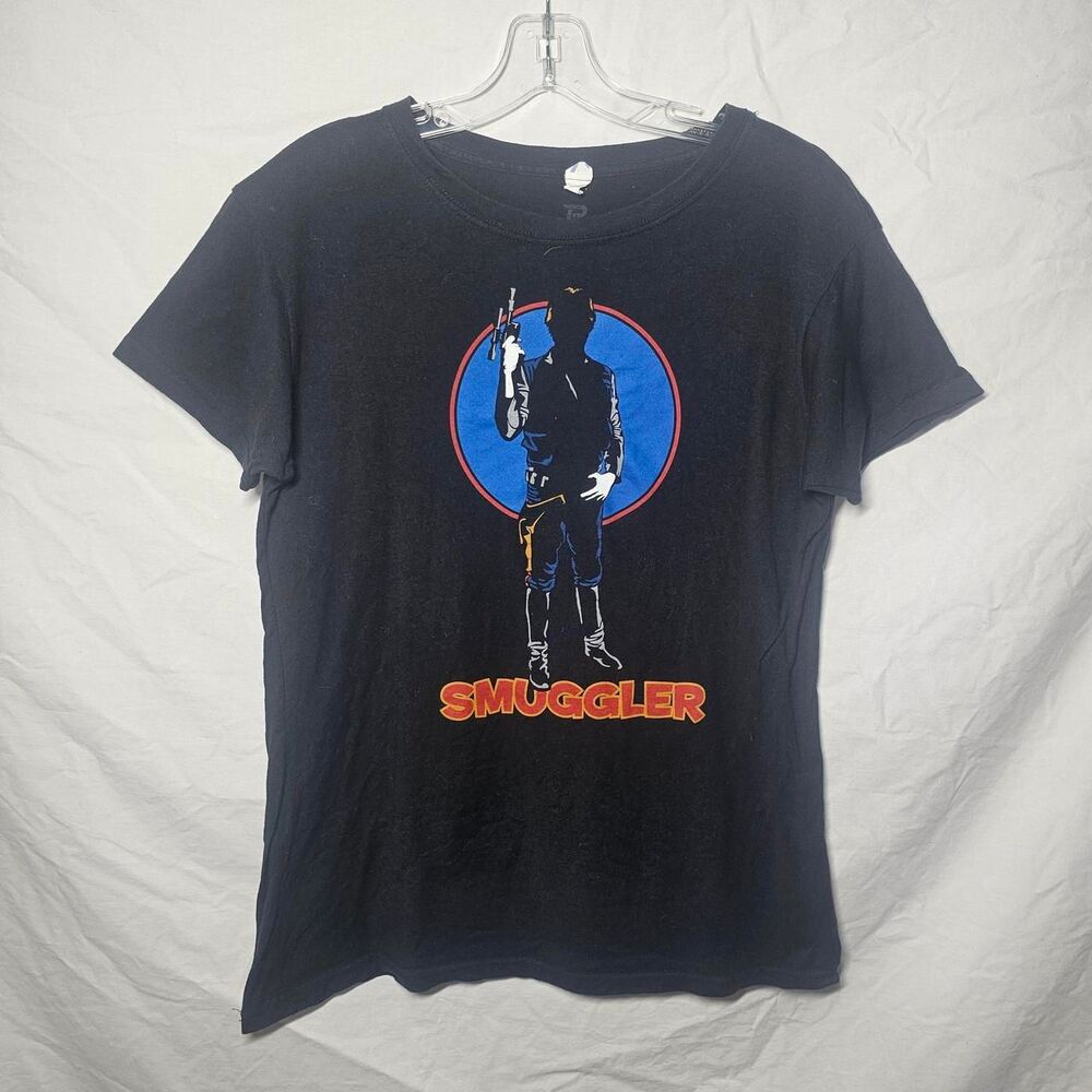 The smuggler star wars womens form fit baby tee